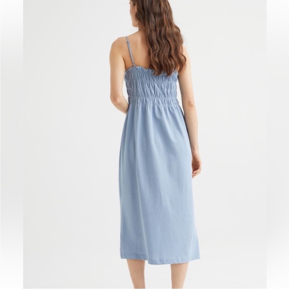 NWOT two small midi H&M dresses blue and yellow